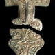 A brooch found at the Anglo-Saxon cemetery.